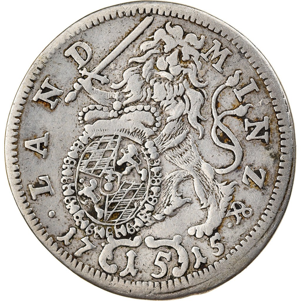 Monnaie, Etats allemands, BAVARIA, Maximilian II, Emanuel, 15 Kreuzer, 1/4