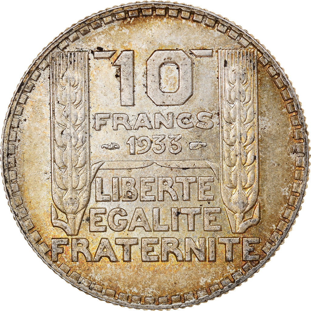 Moneta, Francia, Turin, 10 Francs, 1933, Paris, BB+, Argento, KM:878