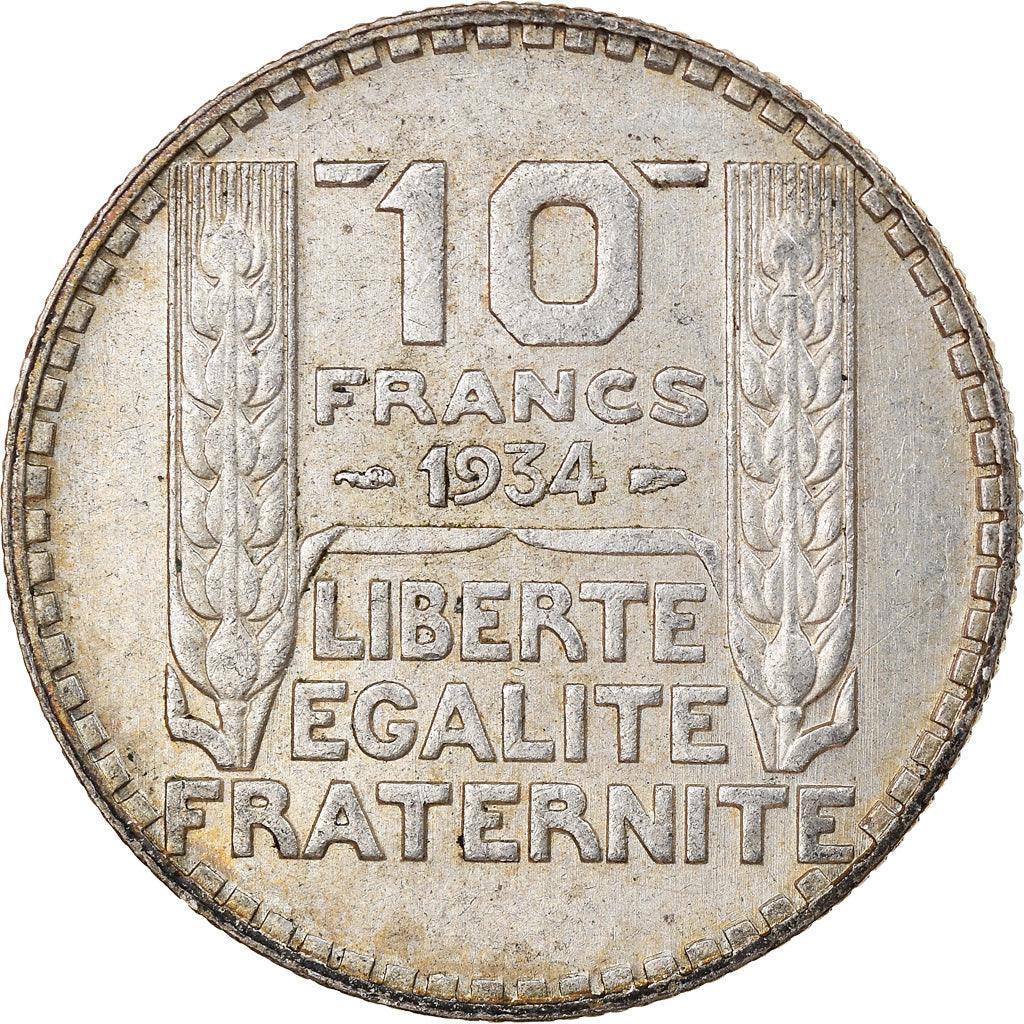 Coin, France, Turin, 10 Francs, 1934, Paris, EF(40-45), Silver, KM:878
