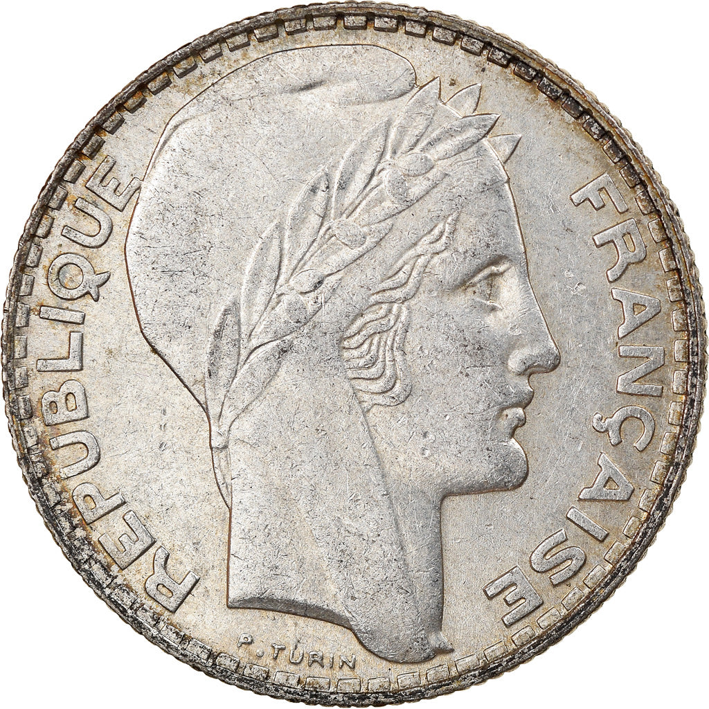 Moneta, Francia, Turin, 10 Francs, 1934, Paris, BB+, Argento, KM:878