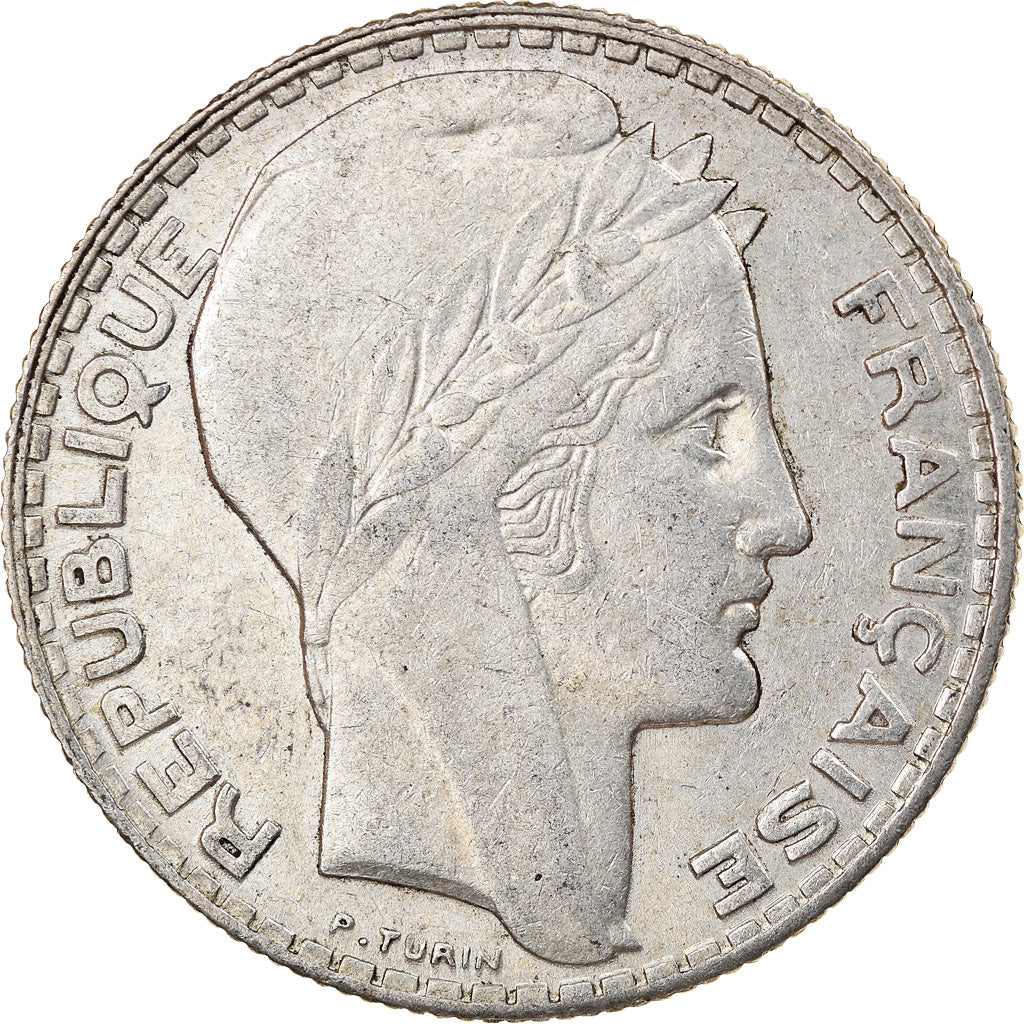 Moneta, Francia, Turin, 10 Francs, 1934, Paris, BB+, Argento, KM:878