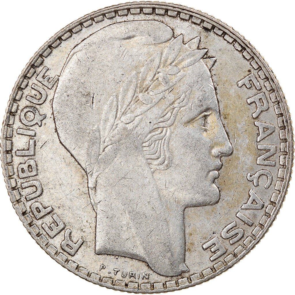 Coin, France, Turin, 10 Francs, 1938, Paris, EF(40-45), Silver, KM:878