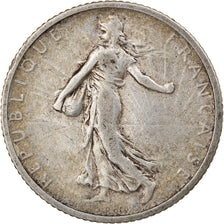 Coin, France, Semeuse, Franc, 1907, Paris, VF(30-35), Silver, KM:844.1