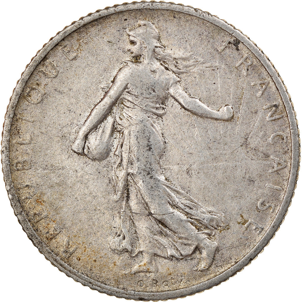 Coin, France, Semeuse, Franc, 1910, Paris, EF(40-45), Silver, KM:844.1