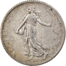 Coin, France, Semeuse, Franc, 1910, Paris, EF(40-45), Silver, KM:844.1
