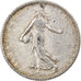 Coin, France, Semeuse, Franc, 1911, Paris, EF(40-45), Silver, KM:844.1
