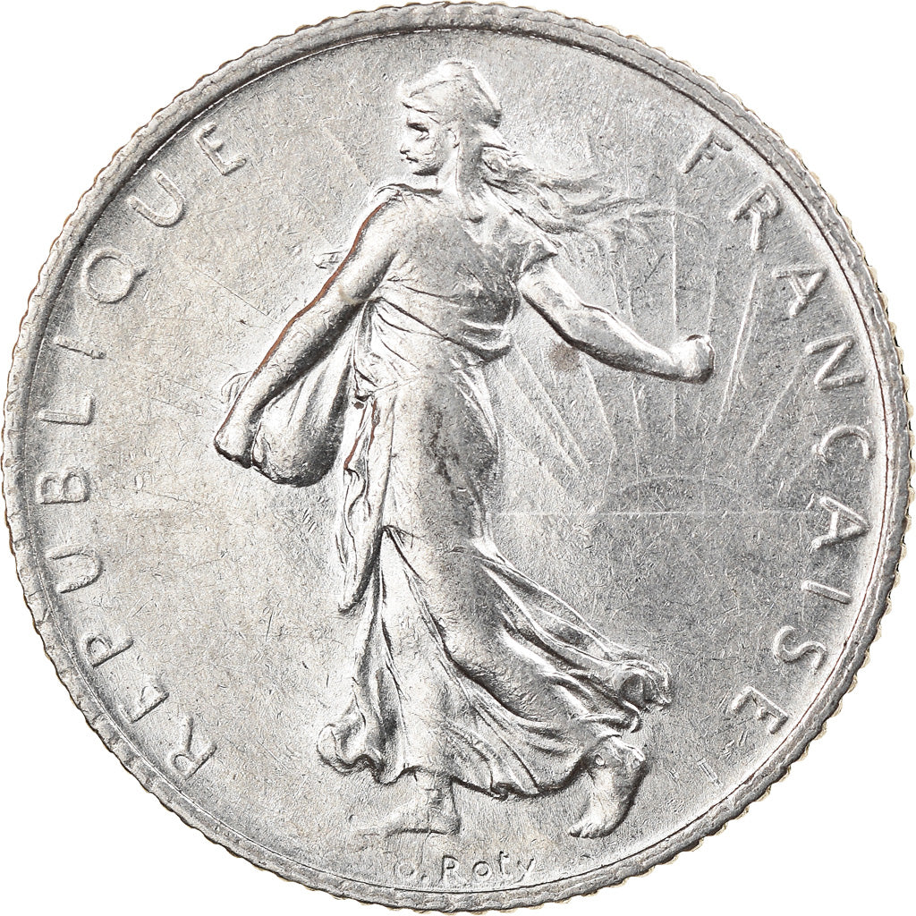 Coin, France, Semeuse, Franc, 1913, Paris, AU(50-53), Silver, KM:844.1