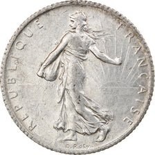 Coin, France, Semeuse, Franc, 1914, Paris, AU(50-53), Silver, KM:844.1