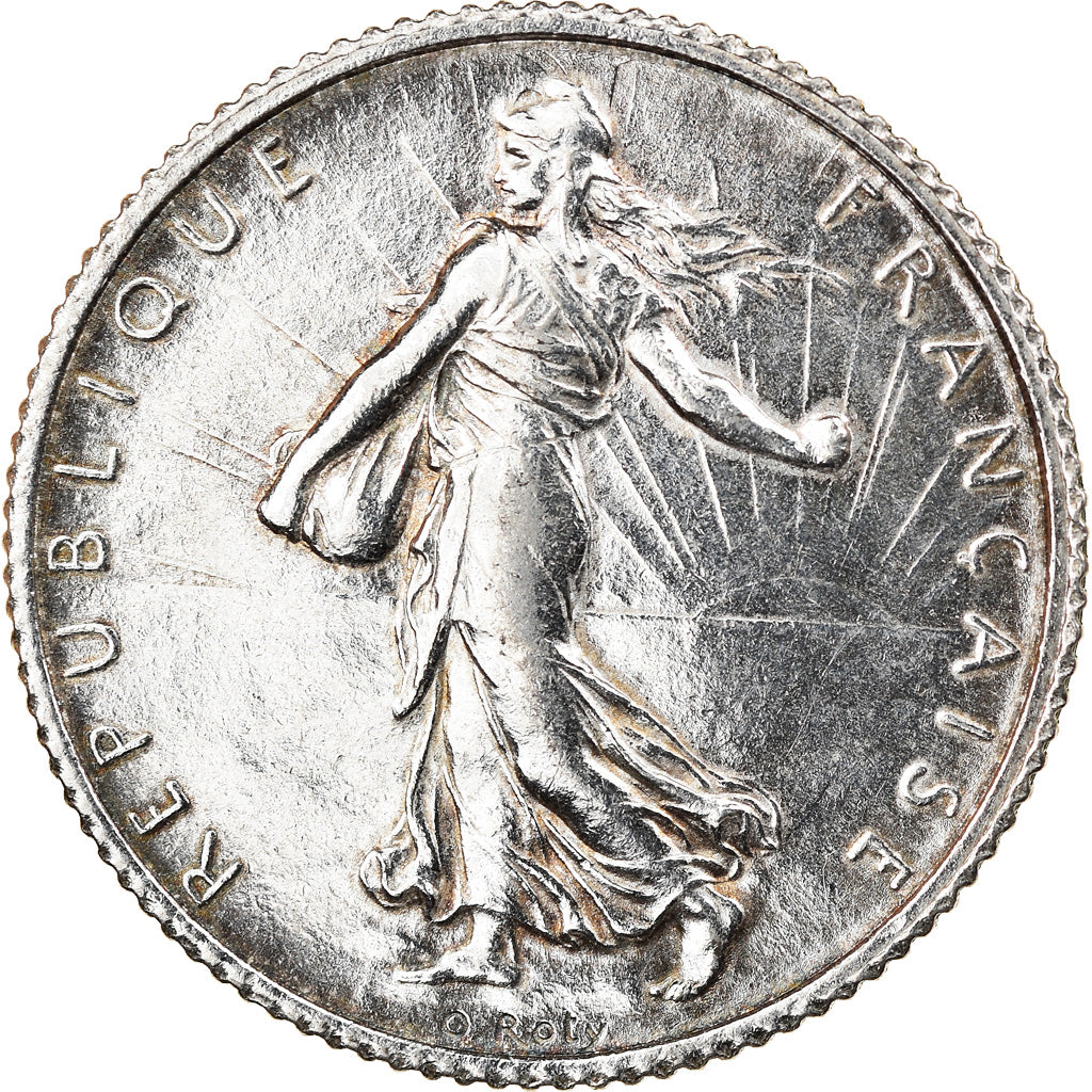 Monnaie, France, Semeuse, Franc, 1917, Paris, SUP, Argent, Gadoury:467, KM:844.1