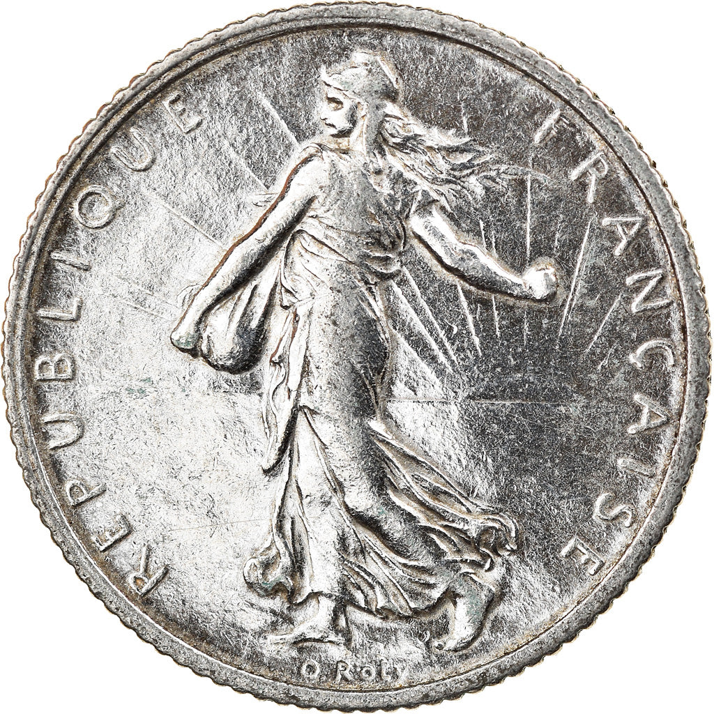 Moneta, Francia, Semeuse, Franc, 1920, Paris, SPL-, Argento, KM:844.1