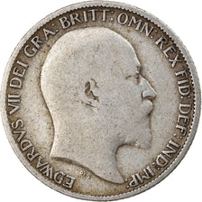 Coin, Great Britain, Edward VII, 6 Pence, 1906, VF(20-25), Silver, KM:799
