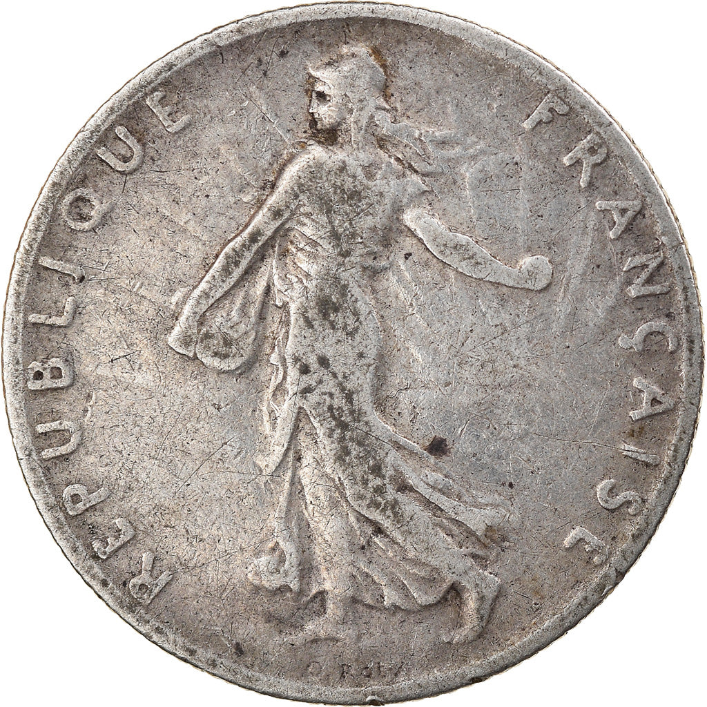 Coin, France, Semeuse, 50 Centimes, 1909, Paris, VF(30-35), Silver, KM:854