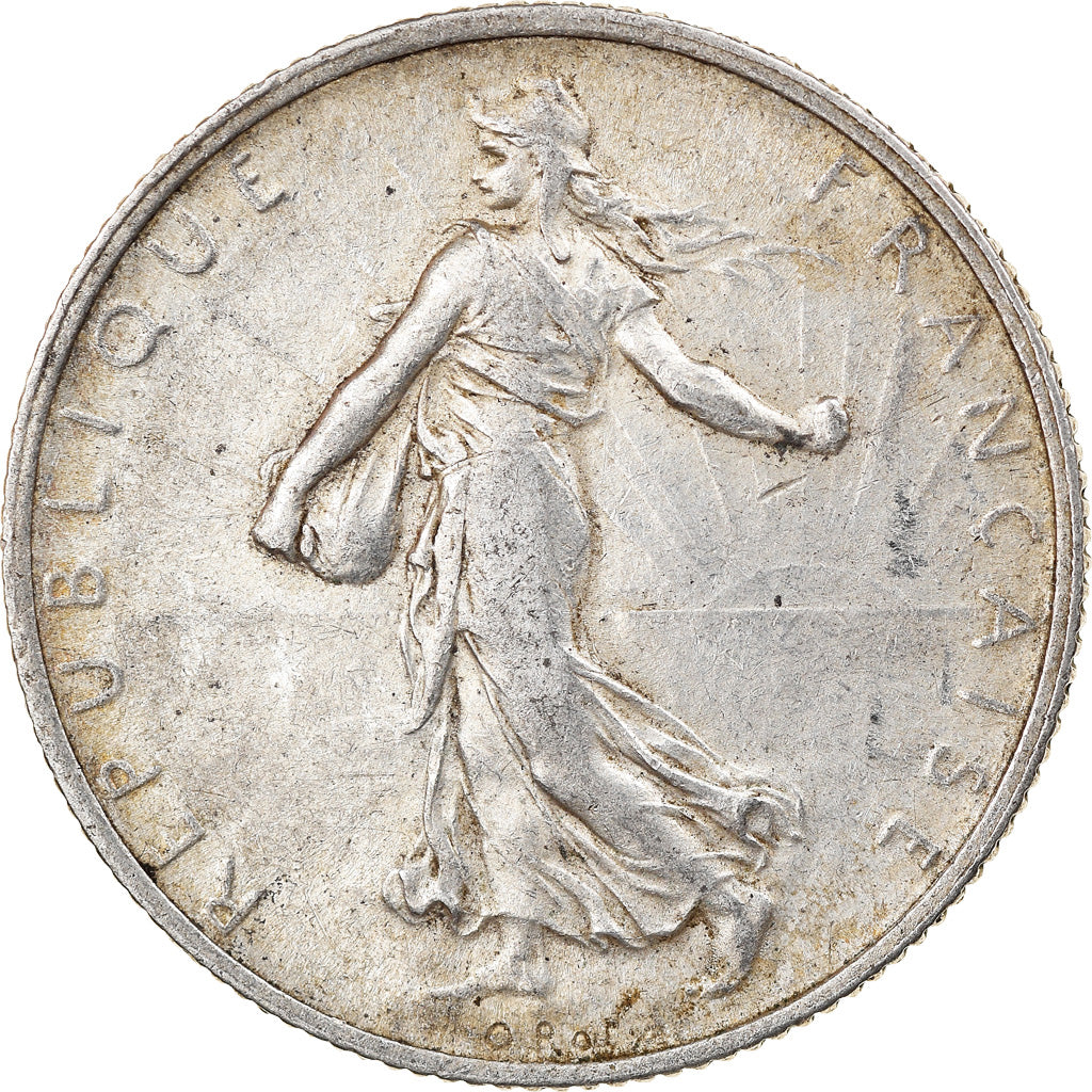 Coin, France, Semeuse, 2 Francs, 1916, Paris, EF(40-45), Silver, KM:845.1