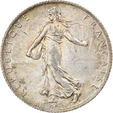 Moeda, França, Semeuse, 2 Francs, 1916, Paris, EF(40-45), Prata, KM:845.1