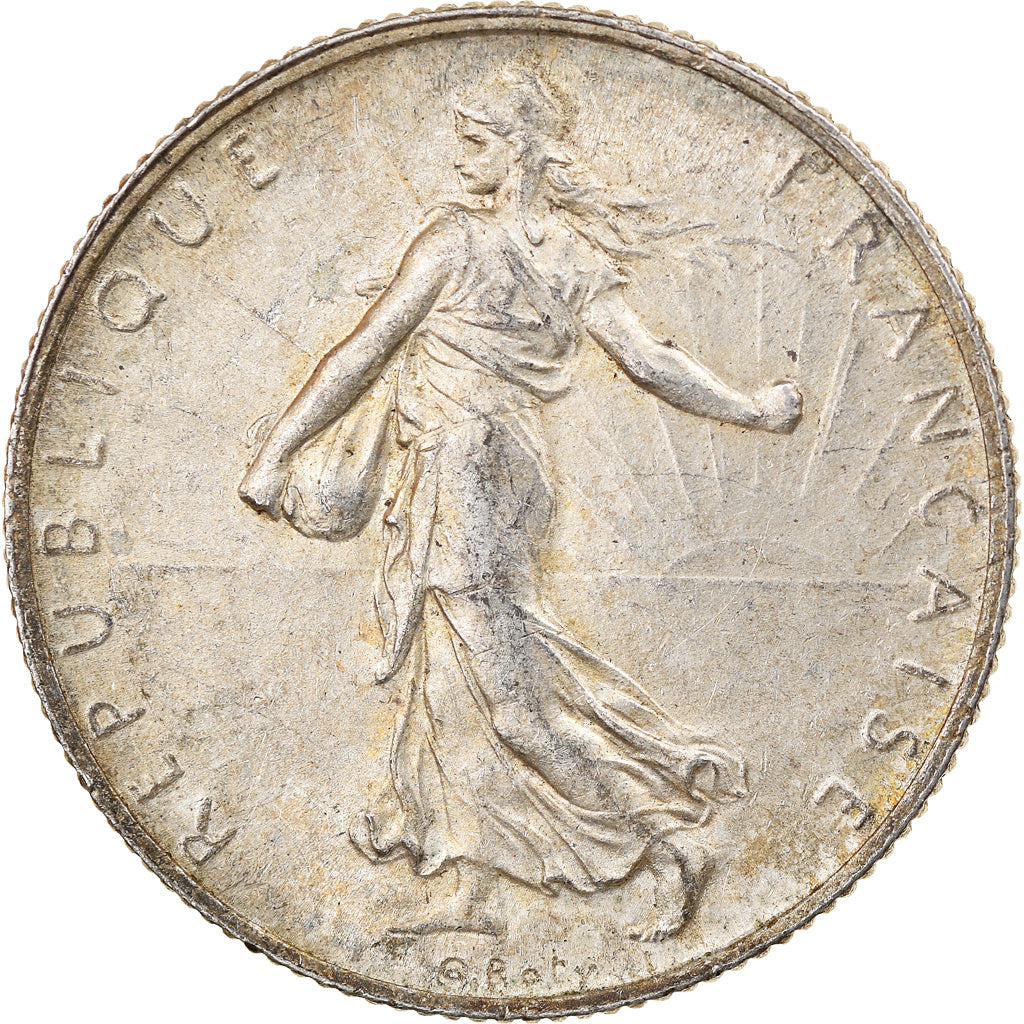 Coin, France, Semeuse, 2 Francs, 1916, Paris, EF(40-45), Silver, KM:845.1