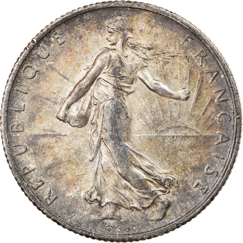 Coin, France, Semeuse, 2 Francs, 1916, Paris, AU(50-53), Silver, KM:845.1