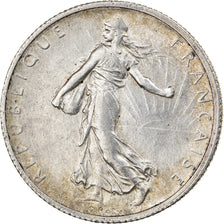 Coin, France, Semeuse, 2 Francs, 1916, Paris, AU(50-53), Silver, KM:845.1