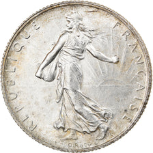 Coin, France, Semeuse, 2 Francs, 1916, Paris, AU(55-58), Silver, KM:845.1