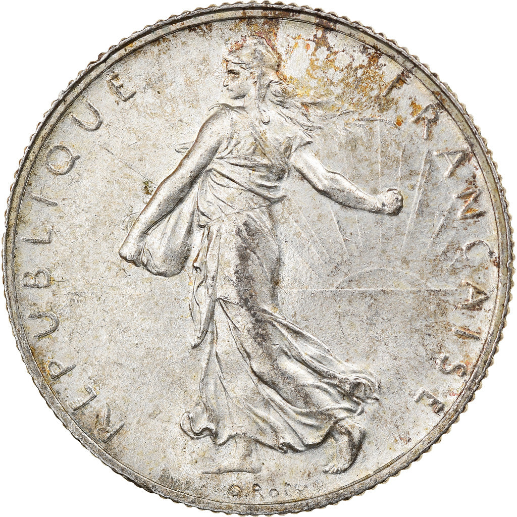 Münze, Frankreich, Semeuse, 2 Francs, 1915, Paris, SS, Silber, KM:845.1