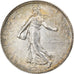 Moneda, Francia, Semeuse, 2 Francs, 1915, Paris, MBC+, Plata, KM:845.1