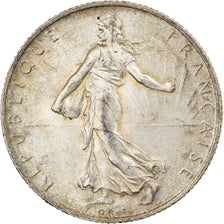 Coin, France, Semeuse, 2 Francs, 1915, Paris, AU(50-53), Silver, KM:845.1
