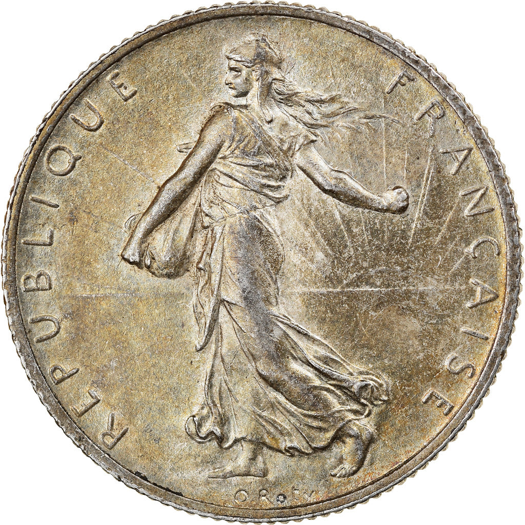 Coin, France, Semeuse, 2 Francs, 1915, Paris, AU(55-58), Silver, KM:845.1