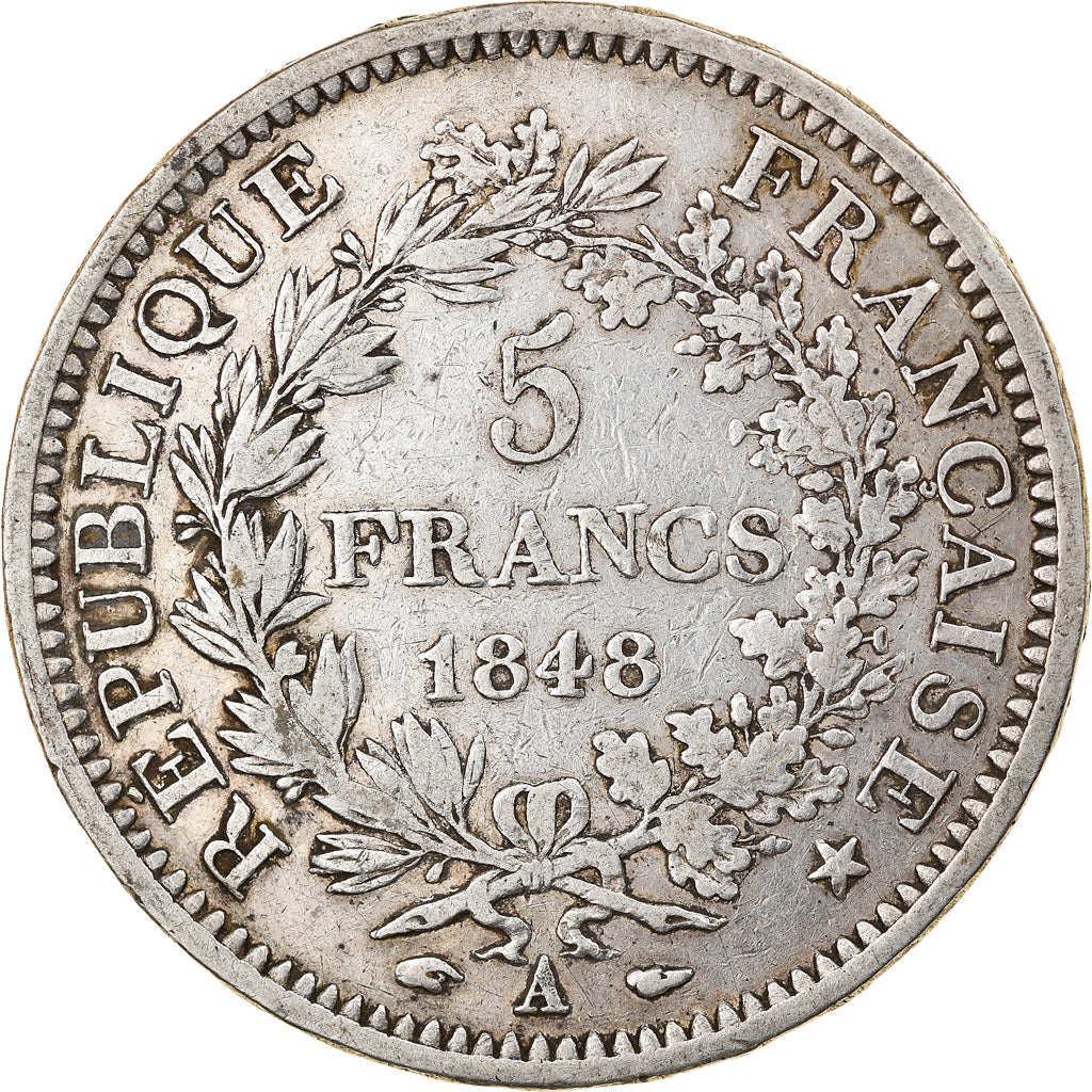 Coin, France, Hercule, 5 Francs, 1848, Paris, EF(40-45), Silver, KM:756.1
