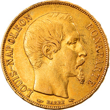 Munten, Frankrijk, Louis Napoleon, 20 Francs, 1852, Paris, ZF+, Goud, KM:774