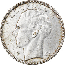 Coin, Belgium, Leopold III, 20 Francs, 20 Frank, 1935, EF(40-45), Silver, KM:105