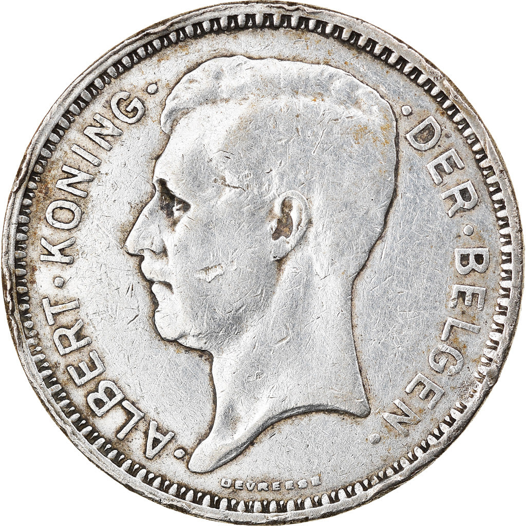 Monnaie, Belgique, Albert I, 20 Francs, 20 Frank, 1934, TB+, Argent, KM:104.1