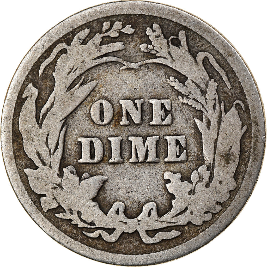 Monnaie, États-Unis, Barber Dime, Dime, 1913, Philadelphie, TB, Argent, KM:113