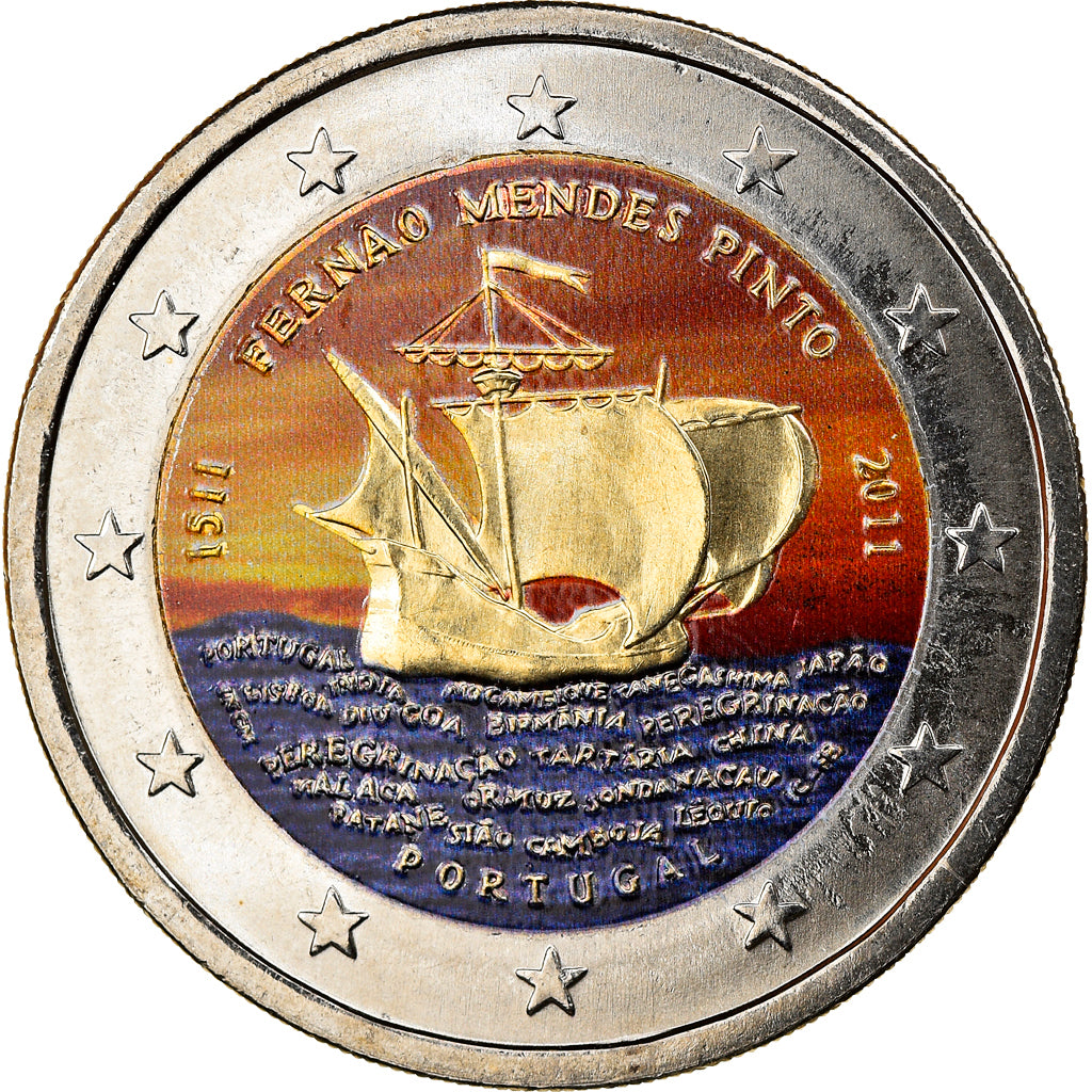 Portugal, 2 Euro, 2011, Lisbon, MS(60-62), Bi-Metallic, KM:804