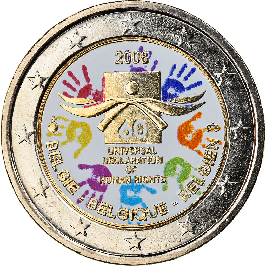 Belgium, 2 Euro, 2008, Brussels, MS(60-62), Bi-Metallic, KM:248