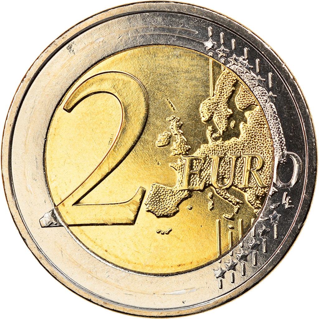 Cyprus, 2 Euro, 10 ans de l'Euro, (2012), MS(60-62), Bi-Metallic, KM:97