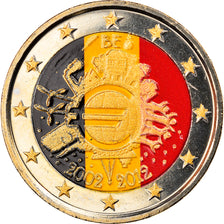 Belgium, 2 Euro, 10 ans de l'Euro, 2012, MS(60-62), Bi-Metallic, KM:315