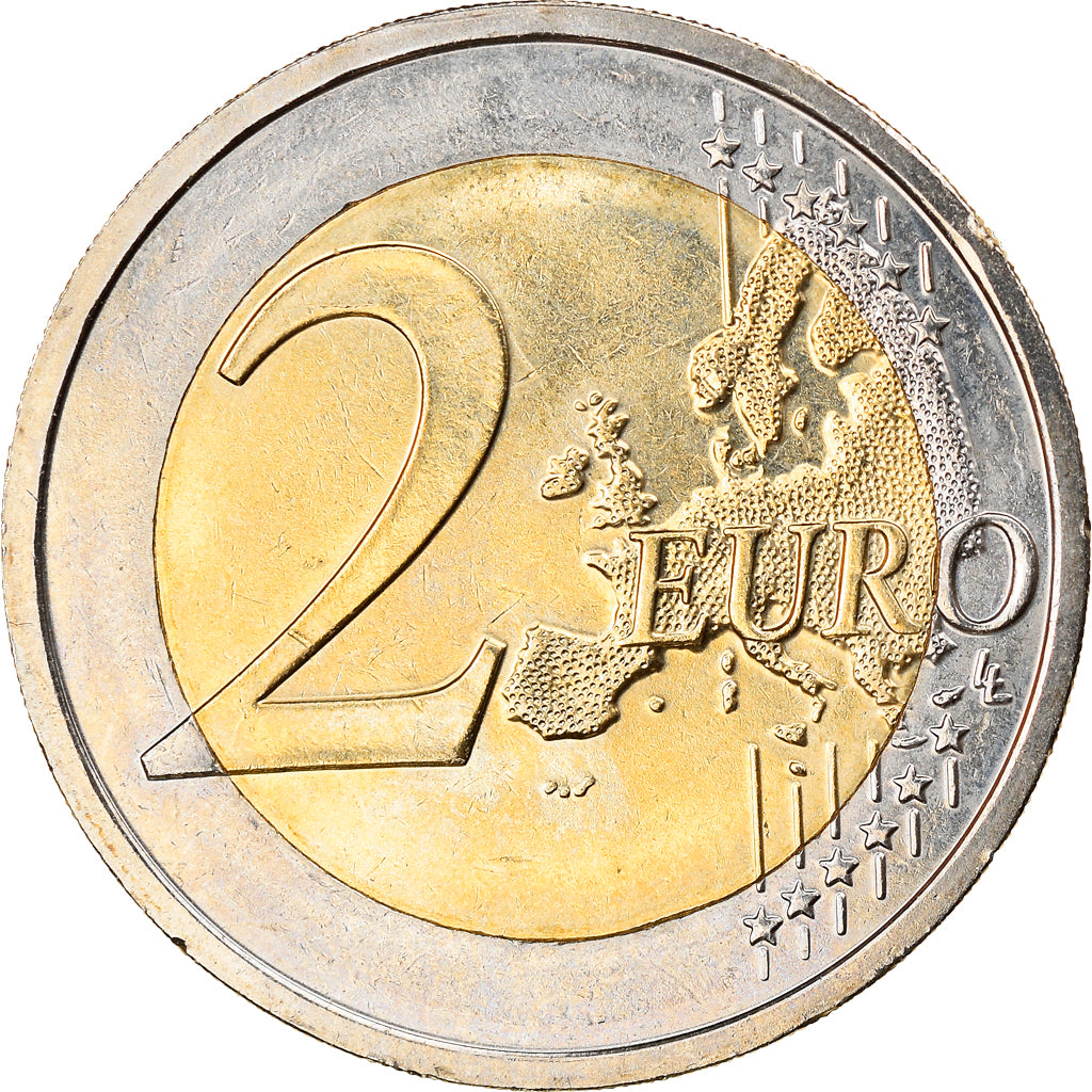 Slovakia, 2 Euro, 10 ans de l'Euro, 2012, MS(60-62), Bi-Metallic, KM:120