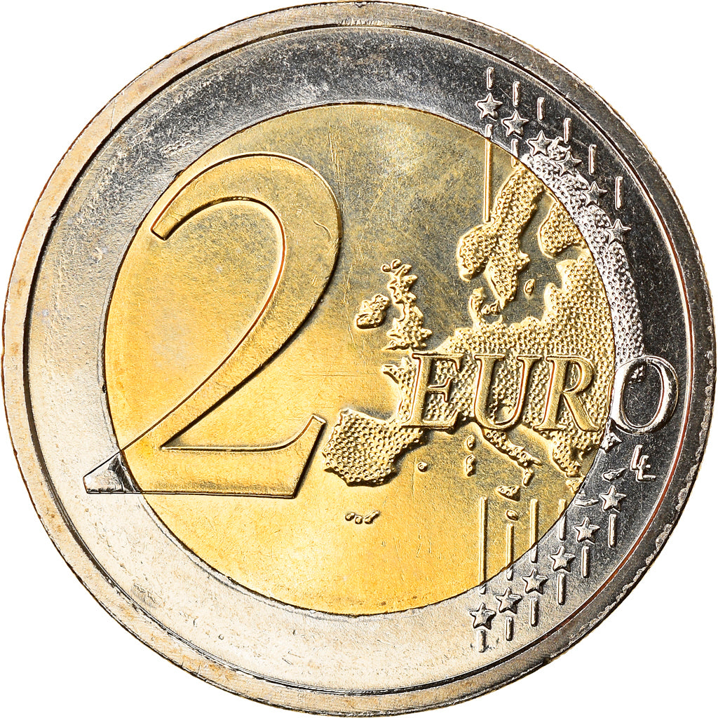 Luxembourg, 2 Euro, 10 ans de l'Euro, 2012, MS(60-62), Bi-Metallic, KM:119