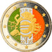 IRELAND REPUBLIC, 2 Euro, 10 ans de l'Euro, 2012, MS(60-62), Bi-Metallic, KM:71