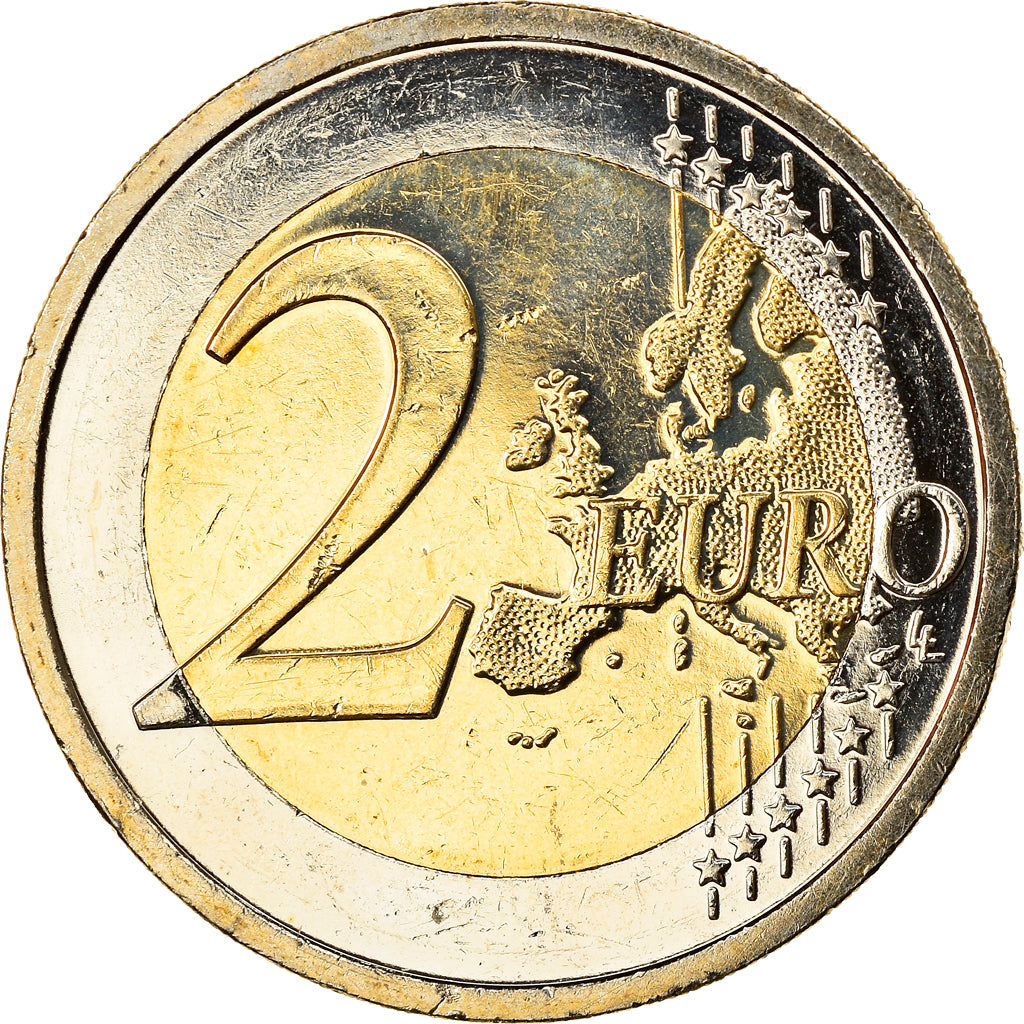 IRELAND REPUBLIC, 2 Euro, 10 ans de l'Euro, 2012, MS(60-62), Bi-Metallic, KM:71