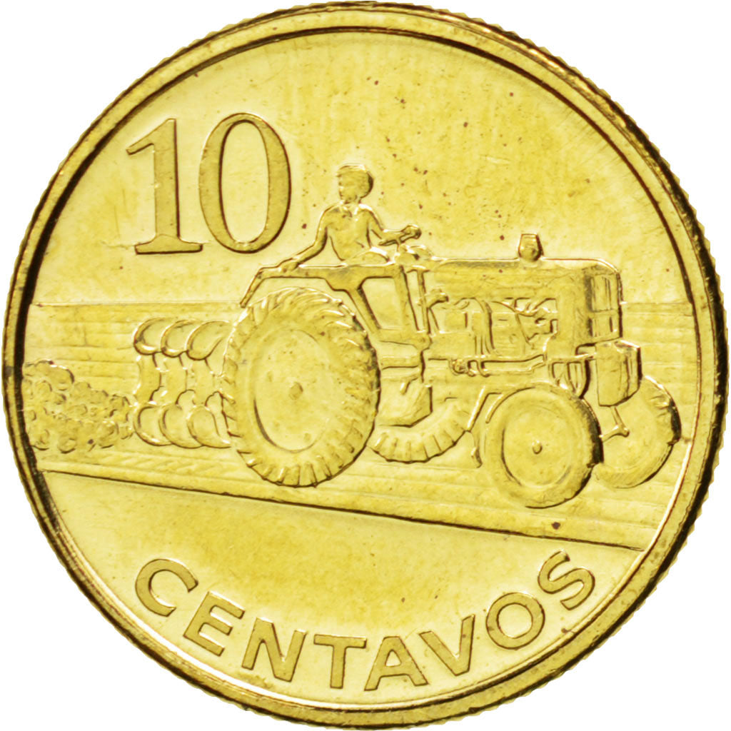 MOZAMBIQUE, 10 Centavos, 2006, KM #134, MS(63), Brass Plated Steel, 17, 3.07
