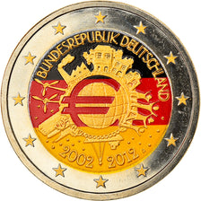 GERMANY - FEDERAL REPUBLIC, 2 Euro, 10 ans de l'Euro, 2012, Munich, MS(60-62)
