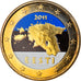 Estonia, 2 Euro, 10 ans de l'Euro, 2011, MS(60-62), Bi-Metallic, KM:68