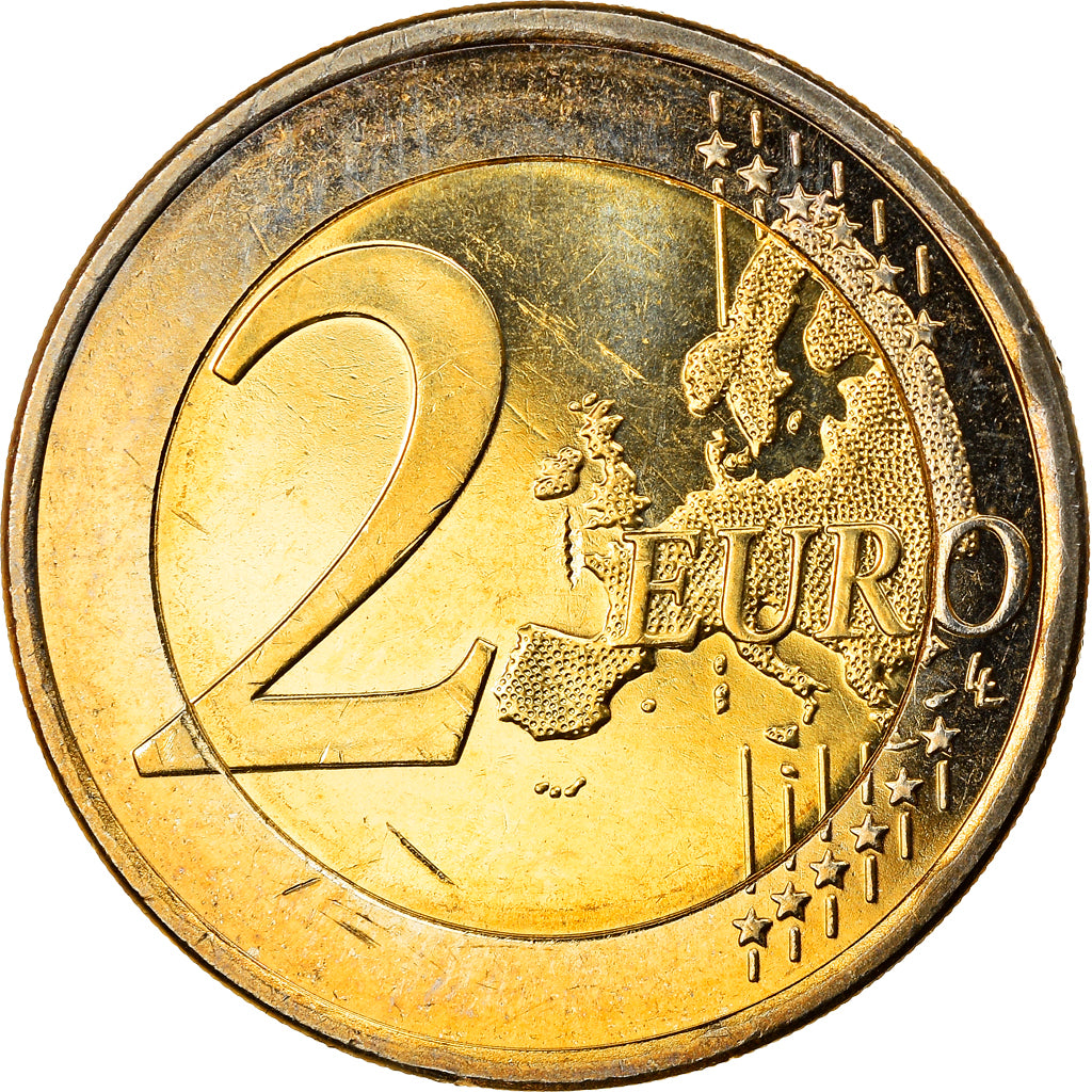 Estonia, 2 Euro, 10 ans de l'Euro, 2011, MS(60-62), Bi-Metallic, KM:68