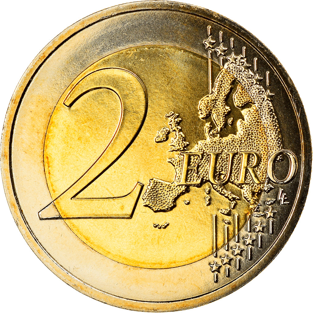 Frankrijk, 2 Euro, UEFA Euro 2016, 2016, BU, PR+, Bi-Metallic, Gadoury:24