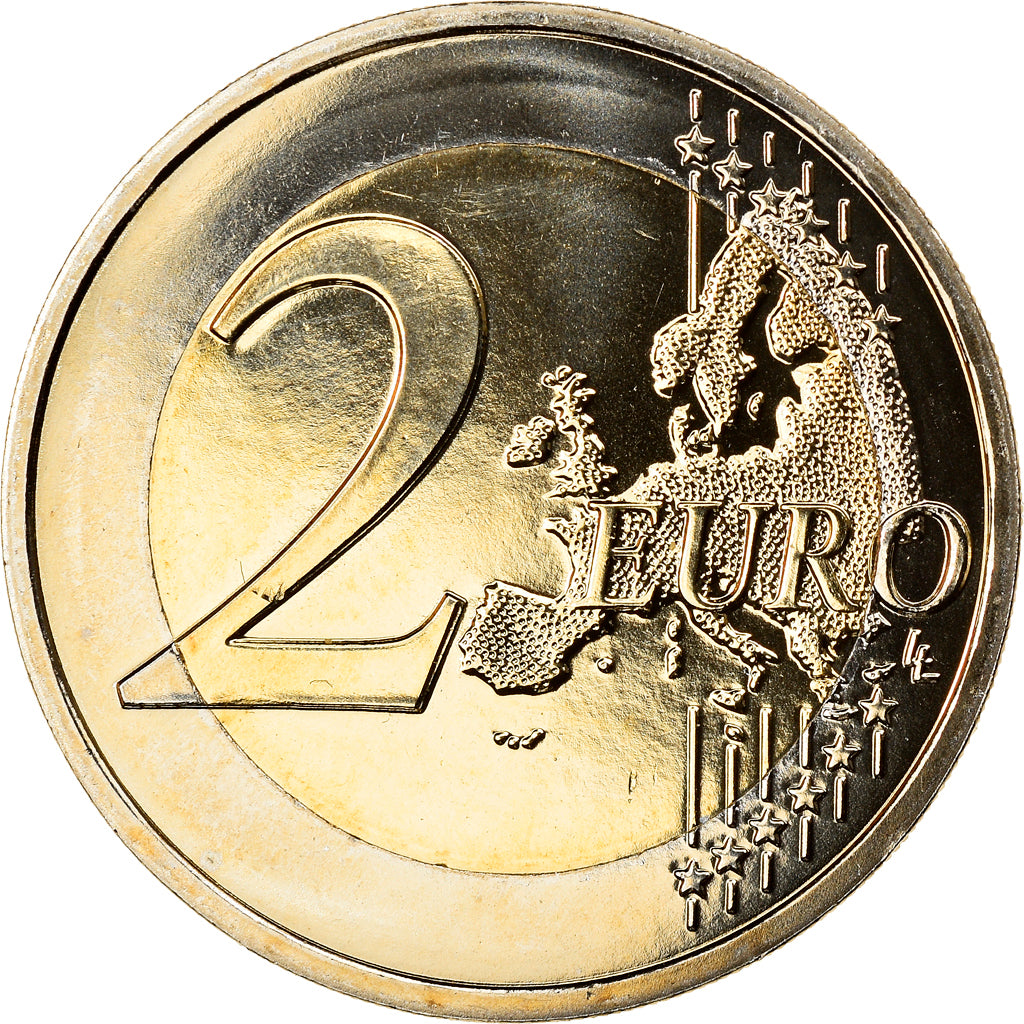 Frankrijk, 2 Euro, François Mitterrand, 2016, BU, PR+, Bi-Metallic, Gadoury:24