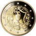 France, 2 Euro, UEFA Euro 2016, 2016, Proof, FDC, Bi-Metallic, Gadoury:23