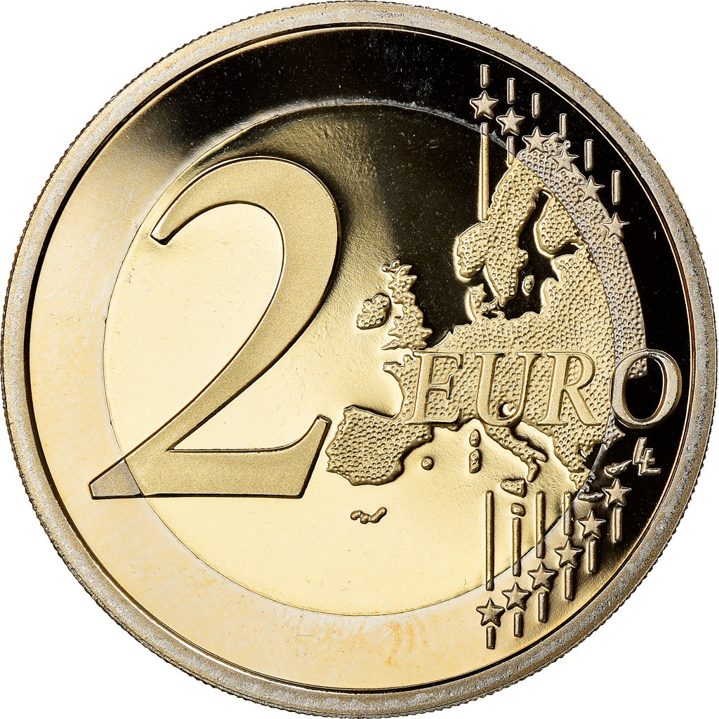 France, 2 Euro, Journée mondiale de la lutte contre le Sida, 2014, Proof