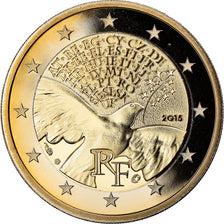 France, 2 Euro, 70 ans de Paix en Europe, 2015, Proof, MS(65-70), Bi-Metallic