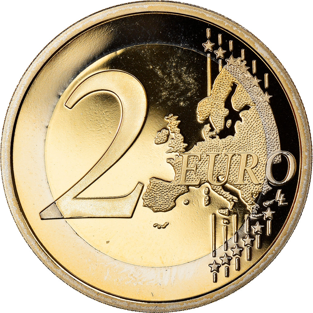 France, 2 Euro, François Mitterrand, 2016, Proof, MS(65-70), Bi-Metallic