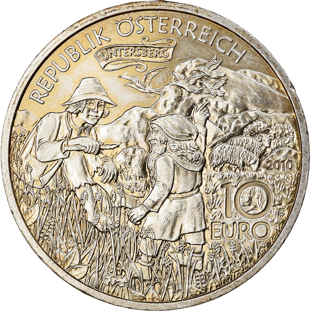 Austria, 10 Euro, Charlemagne in the Undersberg, 2010, Vienna, MS(60-62)